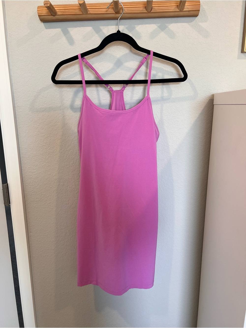 Women's Pink Strappy Tank Dress